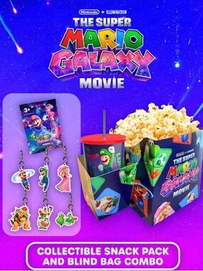 Mario Galaxy Keychains and Cups